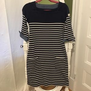 Joules Ladies Remy Summer Dress,French Navy Stripe